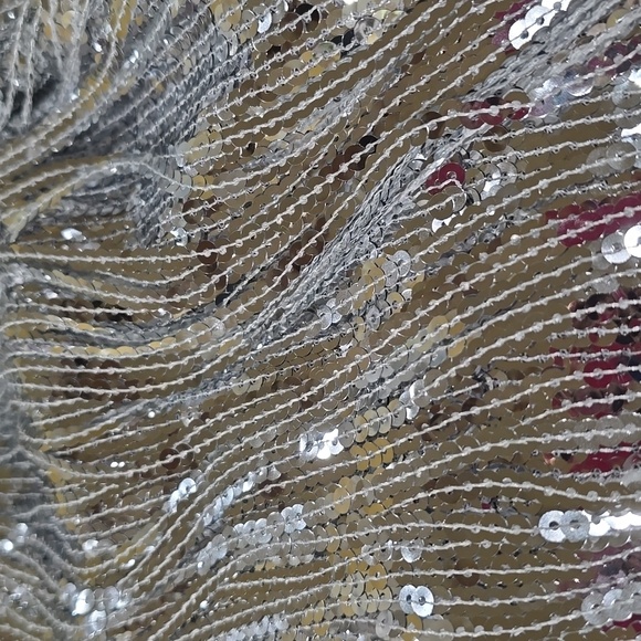 EUC-Silver Sequin Dress - Picture 9 of 9